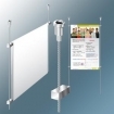 image Porte affiche suspendu par cables