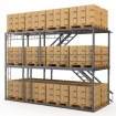 image Rayonnage lourd ou rayonnage à palettes, palettiers, racks à palettes 