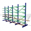 image Rayonnage CANTILEVER : planches de bois, tubes, tuyaux...