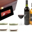 image Un COFFRET ou PANIER GASTRONOMIQUE : assortiment de BOISSONS et METS